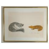 Peter Morgan Inuit Seal, Pup & Fox Art Print