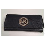 Michael Kors Fulton Pebbled Leather Flap Wallet