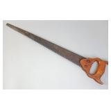 Vintage Double-Edged Saw w/Wood Handle