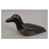 Inuit Soapstone Loon Carving