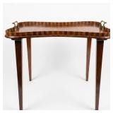 Edwardian Inlaid Mahogany Kidney-Shaped Tea Table