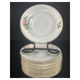 Royal Worcester 'Worcester Rose' Saucers - Set