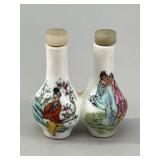 Chinese Twin Porcelain Enamel Snuff Bottle