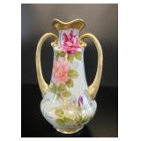 Antique Nippon Kutani Porcelain Two-Handled Vase