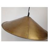 Industrial Riveted Brass Pendant Light