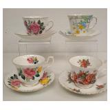 English Bone China Teacup & Saucer Collection