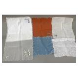 5 VTG Handkerchiefs, some hand-embroidered