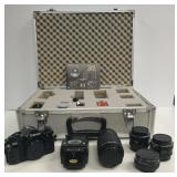 Canon A-1 Camera & Lenses & Hakuba Case