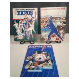 Montreal Expos Souvenir Yearbooks Lot (1982-1984)
