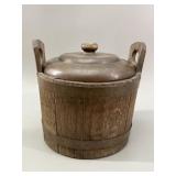 Thermos Model 930 Oak & Copper Ice Bucket
