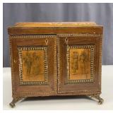 Antique 19th C. sewing or Jewellery Cabinet