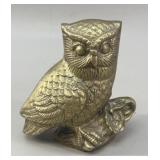 Brass Owl Figurine VTG