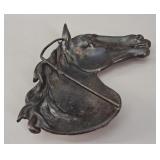 Art Deco Bronze Horse Head Trinket Dish