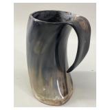 Polished Bovine Horn Tankard