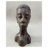 Andrï¿½ Dï¿½cembre Carved Wood Head Bust