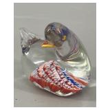 Murano-Style Glass Duck Figurine