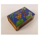 Antique Cloisonnï¿½ Enamel Matchbox Holder