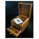 VTG Wooden Games Compendium Set with Brass Inlays