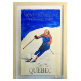 Framed Mont-Tremblant National Park Ski Poster Art