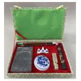 Vintage Boxed Chinese Calligraphy Set