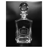 Yeshiva Gedola of Montreal Etched Crystal Decanter