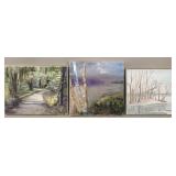 Trio of Canadian Landscape Oil Paintings