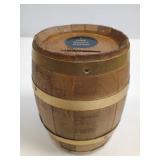 Caisse Populaire Desjardins Wooden Barrel BankVtg
