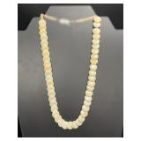 925 Sterling Silver Clasp MOP Disc Bead Necklace