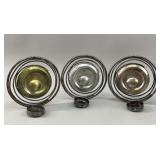 Set of 3 Modernist Metal Spiral Sconces