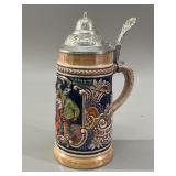 Gerz West German Lidded Beer Stein VTG