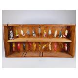 22 Vintage Wooden & Plastic Fishing Lures