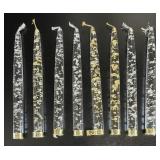 Set of 7 Vintage Lucite Faux Taper Candles