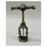 Vintage Italian Brass Rococo Continuous Corkscrew