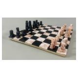Hand-Carved Mexican Onyx & Marble Chess Set