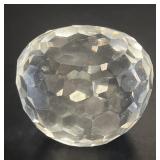 Simon Designs Faceted Crystal Paperweight
