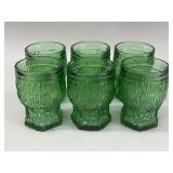 Italian Brutalist Glass Bark Tumbler Set