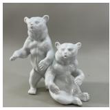 Wallendorf Porcelain Bear Duo Figurine by E.