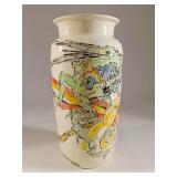 Neil Ornstein Hand-Painted Studio Ceramic Vase