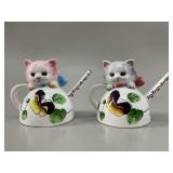 Vintage ESD Japan Ceramic Cat Salt & Pepper