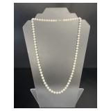 Cultured Pearl Necklace 10k Gold Clasp