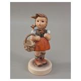 Goebel Hummel 'Girl With Basket' Figurine vtg