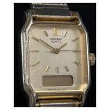 Seiko Quartz Ana-Digi Gold-Tone Wristwatch