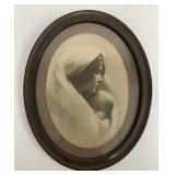 Framed Madonnina Sepia Art Print