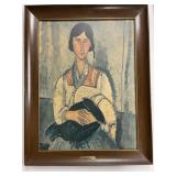 Framed Vintage Print 'Gypsy Woman' After