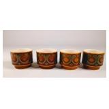 Hornsea 'Bronte' Ceramic Egg Cups - Set of 4