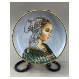 Italian Majolica Plate After Fra Filippo Lippi