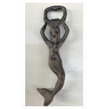 Vintage Cast Iron Mermaid Bottle Opener