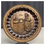 Pair of Italian Relief Copper Plate Ricordo