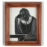 Compernol, Het Denken, MCM Linocut 1964