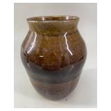 Studio Pottery Glazed Stoneware Vase Signed